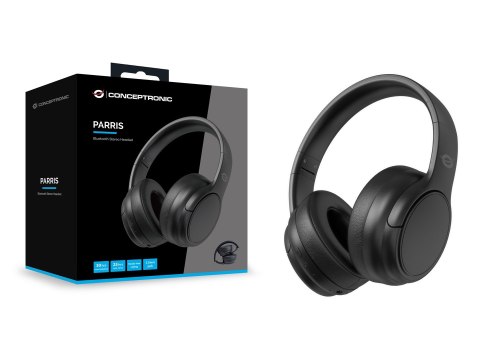 Conceptronic PARRIS03B słuchawki/zestaw słuchawkowy Przewodowy i Bezprzewodowy Opaska na głowę Połączenia/muzyka Bluetooth Czarn