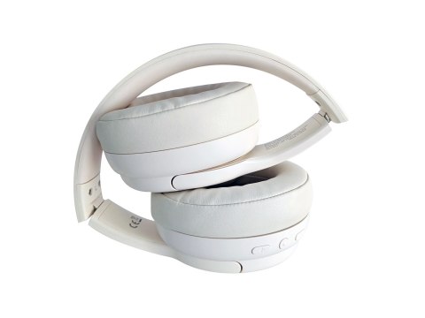 Conceptronic PARRIS03C słuchawki/zestaw słuchawkowy Przewodowy i Bezprzewodowy Opaska na głowę Muzyka Bluetooth Kremowy