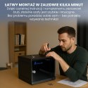 Extralink LITE 4U 10 280X310 WALL-MOUNTED RACKMOUNT CABINET BLACK Stojak wolnostojący/ścienny/podłogowy Czarny
