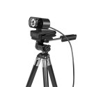 LogiLink UA0371 kamera internetowa 3 MP 1920 x 1080 px USB 2.0 Czarny, Srebrny
