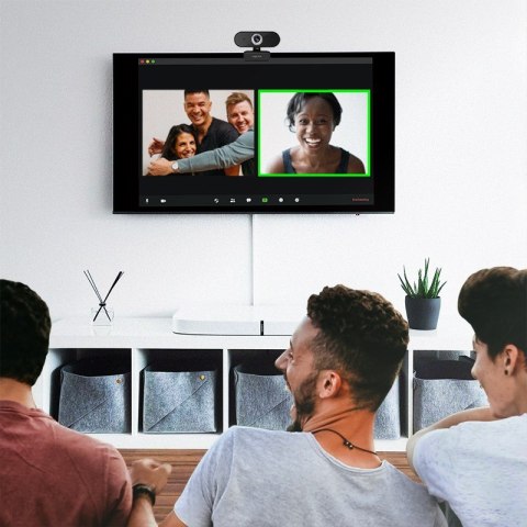 LogiLink UA0371 kamera internetowa 3 MP 1920 x 1080 px USB 2.0 Czarny, Srebrny
