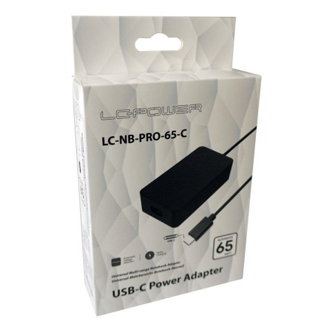 LC-Power LC-NB-PRO-65-C adapter zasilający/ inwentor Wewnętrzna 65 W Czarny