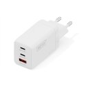 Digitus Ładowarka sieciowa GaN II 67W | 2x USB-C, 1x USB-A | PD 3.0, QC 3.0 | Biała