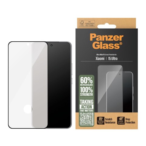 PanzerGlass ® Screen Protector Xiaomi 15 Ultra | Ultra-Wide Fit Przezroczysta ochrona ekranu 1 szt.