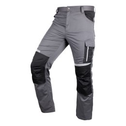 Spodnie robocze Mix&Match, szaro-czarne, rozmiar S