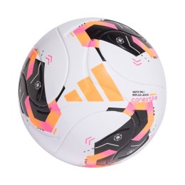 Piłka nożna adidas Conext 26 League biało-czarno-pomarańczowa KE5865 4