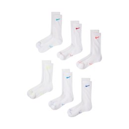 Skarpety Nike Everyday Elevated 6 par białe HQ8021 906 35-37,5