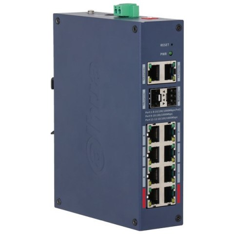ZARZĄDZALNY SWITCH PRZEMYSŁOWY POE CHS4212-8GT-110 8-PORTOWY + 2X UPLINK + 2X SFP DAHUA