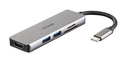 D-link- Hub USB-C-2xUSB,1xSD/microSD 1xHDMI