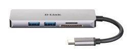 D-link- Hub USB-C-2xUSB,1xSD/microSD 1xHDMI