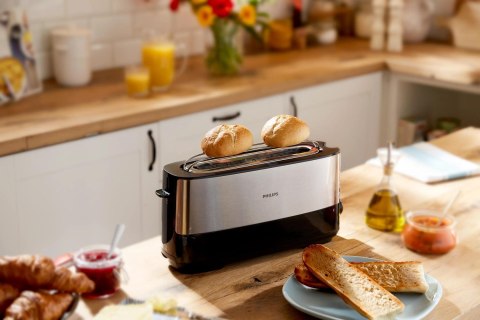 Philips Viva Collection HD2692/90 toster 1 kaw. 1030 W Czarny, Metaliczny