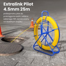 Pilot do przeciągania kabli Extralink Pilot EX.30875 4.5mm 25m yellow
