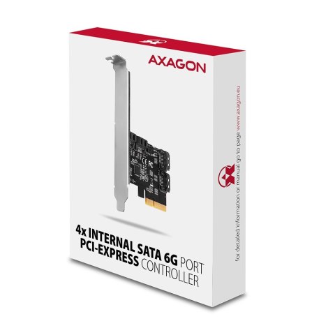 Axagon PCES-SA4X4 adapter Wewnętrzny SATA