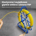Pilot Extralink 3.8mm 75m | Pilot do przeciągania kabli | włókno szklane FRP, śr. 3,8mm, dł. 75m, żółty