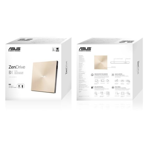 Nagrywarka DVD ASUS ZenDrive U9M 90DD02A5-M29000 Złota