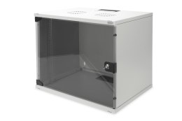Szafa wisząca 19 cali 9U SOHO Digitus szara, montaż ze szkła