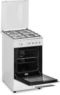 Simfer Kuchenka | 4401SGRBB | Typ płyty: gaz | Typ piekarnika: gaz | Biały | Szerokość 50 cm | Głębokość 55 cm | 49 L