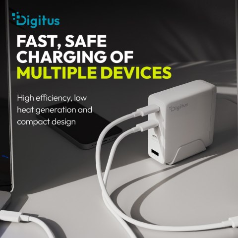 Digitus Ładowarka GaN 140W 3x USB-C + 1x USB-A DA-10305 biała