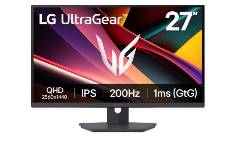 LG Monitor 27G610A-B 27 cali IPS QHD 2560x1440 200 Hz 1 ms z HDMI i DisplayPort Wysoka jakość obrazu dla graczy i profesjonalist