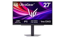 Monitor LG 27G810A-B 27 cali IPS UHD 180 Hz 1 ms 3840 x 2160 px 400 cd/m² HDMI 2x DisplayPort Ergonomiczny VESA 100x100 mm gwara