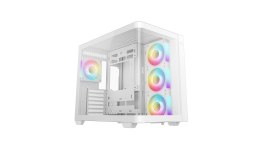 Obudowa komputerowa Deepcool CG530U 4F WH Midi Tower biała, 7 slotów, 2x3.5 + 3x2.5, bez zasilacza, 24 miesiące gwarancji