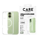 PanzerGlass Flagship Case etui przezroczyste do iPhone 17 Urban Explorer MagSafe białe elementy z recyklingu