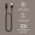 Philips Pro 5000 HS5980/15 Golarka do Głowy 360° Flexing Head Wet & Dry 60 min Litowo-jonowa Deep Black z Etui i Szczoteczką