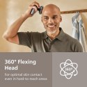 Philips Pro 5000 HS5980/15 Golarka do Głowy 360° Flexing Head Wet & Dry 60 min Litowo-jonowa Deep Black z Etui i Szczoteczką