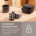 Philips Pro 5000 HS5980/15 Golarka do Głowy 360° Flexing Head Wet & Dry 60 min Litowo-jonowa Deep Black z Etui i Szczoteczką