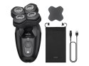Philips Pro 5000 HS5980/15 Golarka do Głowy 360° Flexing Head Wet & Dry 60 min Litowo-jonowa Deep Black z Etui i Szczoteczką