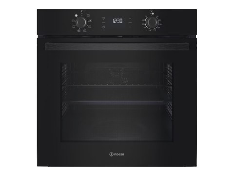 Piekarnik elektryczny INDESIT IO K55C B 71 L z funkcją katalitycznego czyszczenia, z wbudowanym wyświetlaczem, czarny, wymiary 5