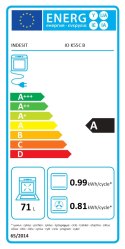 Piekarnik elektryczny INDESIT IO K55C B 71 L z funkcją katalitycznego czyszczenia, z wbudowanym wyświetlaczem, czarny, wymiary 5