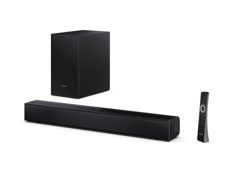 Sharp HT-SBW121 Compact 2.1 Soundbar with Wireless Subwoofer | Sharp