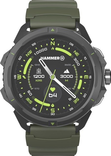 Zegarek Smart Hammer Watch 2 z wyświetlaczem AMOLED 1.5" w edycji militarnej