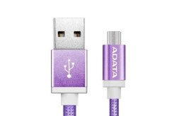 ADATA Sync and Charge Micro USB Cable, USB A, Micro-USB B, 1 m, Purple