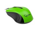 Gembird MUS-101-G 3-button optical mouse, No, Wired, No, Green/black