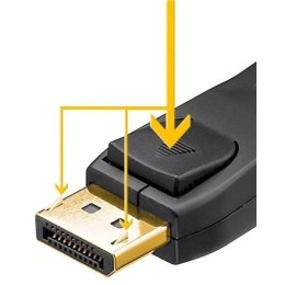 Goobay | DisplayPort cable | Male | 20 pin DisplayPort | Male | 20 pin DisplayPort | 2 m | Black