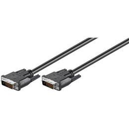 Goobay DVI-D FullHD kabel Dual Link, nickel plated DVI kabel, Black, 1.8 m