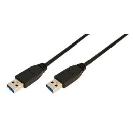 Logilink CU0038 USB kabel, USB 3.0 (Type A) male, USB 3.0 (Type A) male, 1 m, Black