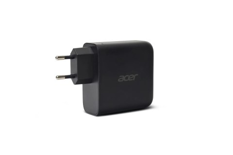 Ładowarka Acer 100 W PD z technologią GaN, 3 porty USB-C i 1 port USB-A, wtyczka UE, kabel USB-C 100 W, czarna, opakowanie detal