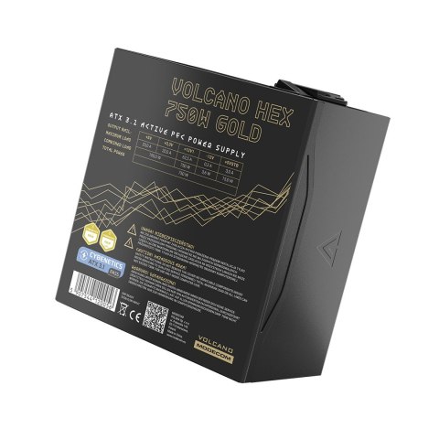 MODECOM ZASILACZ VOLCANO HEX 750W GOLD ATX 3.1