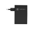 NATEC ŁADOWARKA SIECIOWA RIBERA GAN 3X USB-C 1X USB-A 100W CZARNA