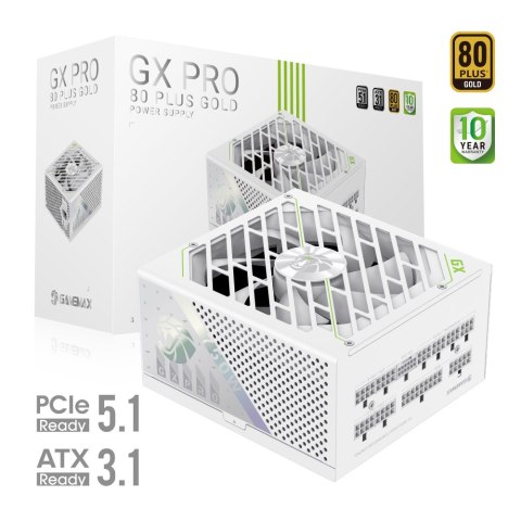 Zasilacz Gamemax | GX PRO 750G WH | 750 W | Gold | Modułowy