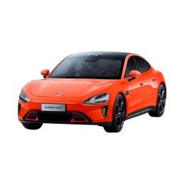 Model samochodu Xiaomi SU7 w skali 1:18, odlew ciśnieniowy | Kolor Lava Orange | Stop cynku, ABS, SAN i PVC