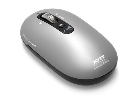 Mysz PORT CONNECT | PURE MAC | Bezprzewodowa | Bluetooth | Jasnoszara
