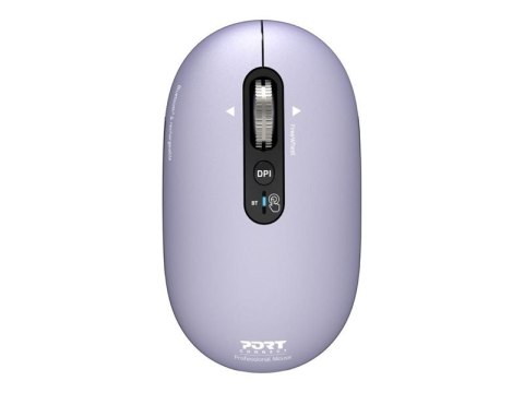 Mysz PORT CONNECT | PURE MAC | Bezprzewodowa | Bluetooth | Lawendowa