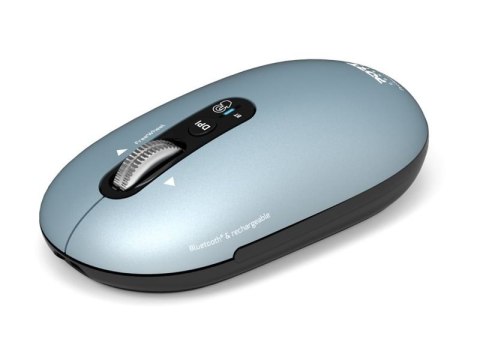 Mysz PORT CONNECT | PURE MAC | Bezprzewodowa | Bluetooth | Pastelowy błękit