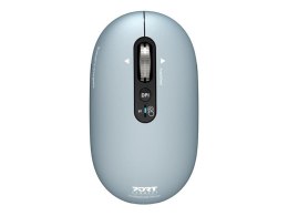 Mysz PORT CONNECT | PURE MAC | Bezprzewodowa | Bluetooth | Pastelowy błękit