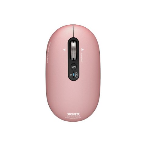 Mysz PORT CONNECT | PURE MAC | Bezprzewodowa | Bluetooth | Różowa