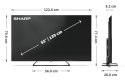 Sharp | 55HP6265E | 55 | Smart TV | Google TV | UHD | Czarny